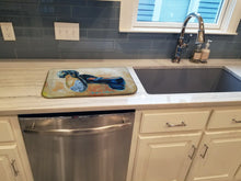 Load image into Gallery viewer, Tapped Out Shoes Dish Drying Mat – Absorbent, Artistic Kitchen Essentials