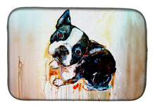 Load image into Gallery viewer, Boston Terrier The Look Dish Drying Mat – Absorbent, Artistic Kitchen Essentials