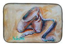 Load image into Gallery viewer, Toe Toe Ballet Shoes Dish Drying Mat – Absorbent, Artistic Kitchen Essentials
