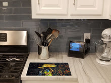 Load image into Gallery viewer, Turn Up The Heat Mardi Gras Glass Cutting Boards – Durable, Decorative Kitchen Art