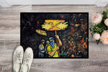 Load image into Gallery viewer, Turn Up The Heat Mardi Gras Doormat