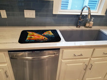 Load image into Gallery viewer, Red Fish Two Tales Dish Drying Mat – Absorbent, Artistic Kitchen Essentials