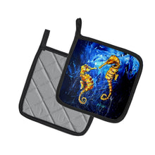 Load image into Gallery viewer, Seahorses Two To Tango Pot Holders - Set of 2 Decorative Kitchen Helpers | Made in the USA