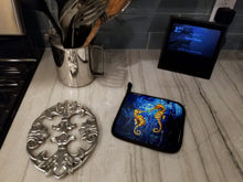 Load image into Gallery viewer, Seahorses Two To Tango Pot Holders - Set of 2 Decorative Kitchen Helpers | Made in the USA