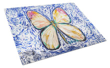 Load image into Gallery viewer, Butterfly Violet Tip Glass Cutting Boards – Durable, Decorative Kitchen Art