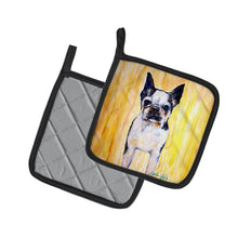 Load image into Gallery viewer, Boston Terrier Walker Two Pot Holders - Set of 2 Decorative Kitchen Helpers | Made in the USA