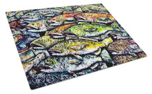 Load image into Gallery viewer, Wanna Be Fishin Glass Cutting Boards – Durable, Decorative Kitchen Art