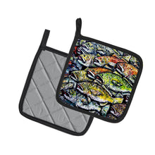 Load image into Gallery viewer, Wanna Be Fishin Pot Holders - Set of 2 Decorative Kitchen Helpers | Made in the USA