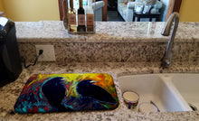 Load image into Gallery viewer, What Was That Black Crows Dish Drying Mat – Absorbent, Artistic Kitchen Essentials