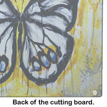 Load image into Gallery viewer, Buttefly Whisp Glass Cutting Boards – Durable, Decorative Kitchen Art