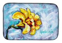 Load image into Gallery viewer, Yellow Daffy Daffodils Dish Drying Mat – Absorbent, Artistic Kitchen Essentials