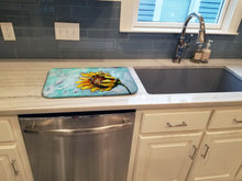 Load image into Gallery viewer, Yellow Sun Sunflowers Dish Drying Mat – Absorbent, Artistic Kitchen Essentials