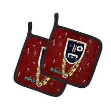 Load image into Gallery viewer, Zee Brown Pot Holders - Set of 2 Decorative Kitchen Helpers | Made in the USA