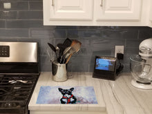 Load image into Gallery viewer, Boston Terrier Ziggy Glass Cutting Boards – Durable, Decorative Kitchen Art