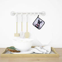 Load image into Gallery viewer, Boston Terrier Ziggy Pot Holders - Set of 2 Decorative Kitchen Helpers | Made in the USA