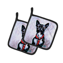 Load image into Gallery viewer, Boston Terrier Ziggy Pot Holders - Set of 2 Decorative Kitchen Helpers | Made in the USA