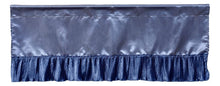 Load image into Gallery viewer, Tache Satin Ruffle Sweet Victorian Window Curtain Tailored Valance 18x52" Blue (MZ002)