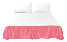 Load image into Gallery viewer, Tache Satin Pink Lustrous Sweet Victorian Tailored Platform 14" Bed Skirt Dust Ruffle (MZ002)