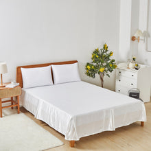 Load image into Gallery viewer, Tache Satin Bright White Lustrous Sweet Victorian Tailored Platform 14" Bed Skirt Dust Ruffle (MZ002)