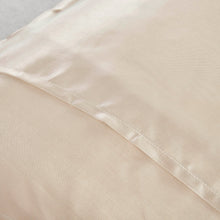 Load image into Gallery viewer, Tache Satin Floral Lace Ruffle Crème Beige Sweet Victorian Luxurious Euro Sham
