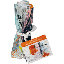 Load image into Gallery viewer, Make It Happen Multicolored Bright Dish Cloth Towel | Abstract Art Tea Towel | Hand Towel