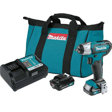 Load image into Gallery viewer, Makita WT04R1 12V max CXT Lithium-Ion Cordless 1/4" Impact Wrench Kit (2.0Ah)