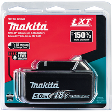 Load image into Gallery viewer, Makita BL1850B 18V LXT® Lithium‑Ion 5.0Ah Battery