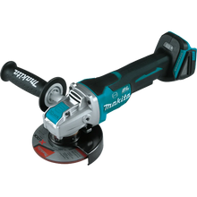 Load image into Gallery viewer, Makita XAG26Z 18V LXT Lithium-Ion Brushless Cordless 4-1/2 / 5" Paddle Switch X-LOCK Angle Grinder