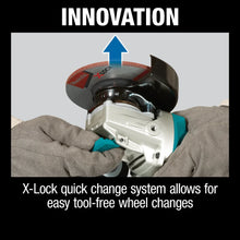 Load image into Gallery viewer, Makita XAG26Z 18V LXT Lithium-Ion Brushless Cordless 4-1/2 / 5" Paddle Switch X-LOCK Angle Grinder