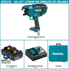 Load image into Gallery viewer, Makita XRT01TK 18V LXT® Lithium‑Ion Brushless Cordless Rebar Tying Tool Kit (5.0Ah)