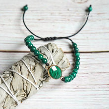 Load image into Gallery viewer, Malachite EMF Pollution &amp; Emotional Detox Bracelet