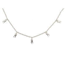 Load image into Gallery viewer, Man-Repeller Teeth Necklace in Silver