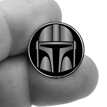 Load image into Gallery viewer, PBX-006-G Order of the Mandalorian Beskar plated Lapel Pin