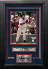 Load image into Gallery viewer, Manny Ramirez Running Action Boston Red Sox 8" x 10" Framed Baseball Photo with Engraved Autograph