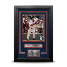 Load image into Gallery viewer, Manny Ramirez Running Action Boston Red Sox 8" x 10" Framed Baseball Photo with Engraved Autograph