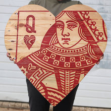 Load image into Gallery viewer, Queen of Hearts Pallet Wood Hearts