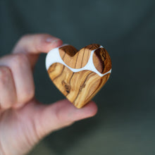 Load image into Gallery viewer, Reclaimed Olive &amp; Resin Hearts