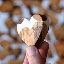 Load image into Gallery viewer, Reclaimed Olive &amp; Resin Hearts