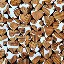 Load image into Gallery viewer, Reclaimed Olive &amp; Resin Hearts