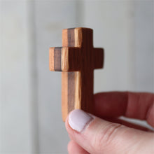 Load image into Gallery viewer, Handmade Wooden Pocket Crosses
