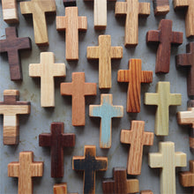 Load image into Gallery viewer, Handmade Wooden Pocket Crosses