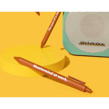 Load image into Gallery viewer, Mastermind At Work Pen 🏆 | Gel Click Pen in Caramel