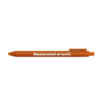 Load image into Gallery viewer, Mastermind At Work Pen 🏆 | Gel Click Pen in Caramel