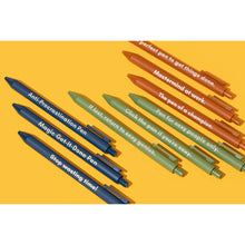 Load image into Gallery viewer, Mastermind Pen Set 🏆 | Gel Click Pen Gift Set | 3 Pens in Caramel