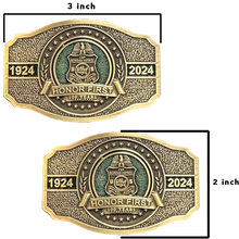 Load image into Gallery viewer, BL3-023 Border Patrol Agent 100th Anniversary Centennial Belt Buckle BPA Border Patrol Agent
