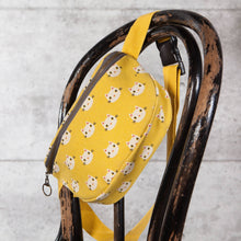 Load image into Gallery viewer, Meow Meow Cats Cotton Hip Bag Adjustable Strap | Yellow Waist Belt Fanny Pack