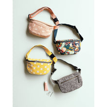 Load image into Gallery viewer, Meow Meow Cats Cotton Hip Bag Adjustable Strap | Yellow Waist Belt Fanny Pack
