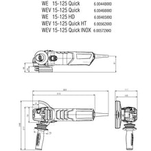 Load image into Gallery viewer, Metabo 600468420 WEV 15-125 Quick Angle Grinder