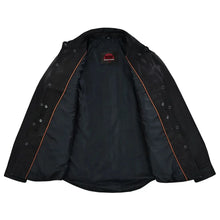 Load image into Gallery viewer, Men&#39;s Premium Lightweight Black Leather Shirt