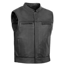 Load image into Gallery viewer, Gravel Ghost™ Lowcut Men’s Leather Motorcycle Vest